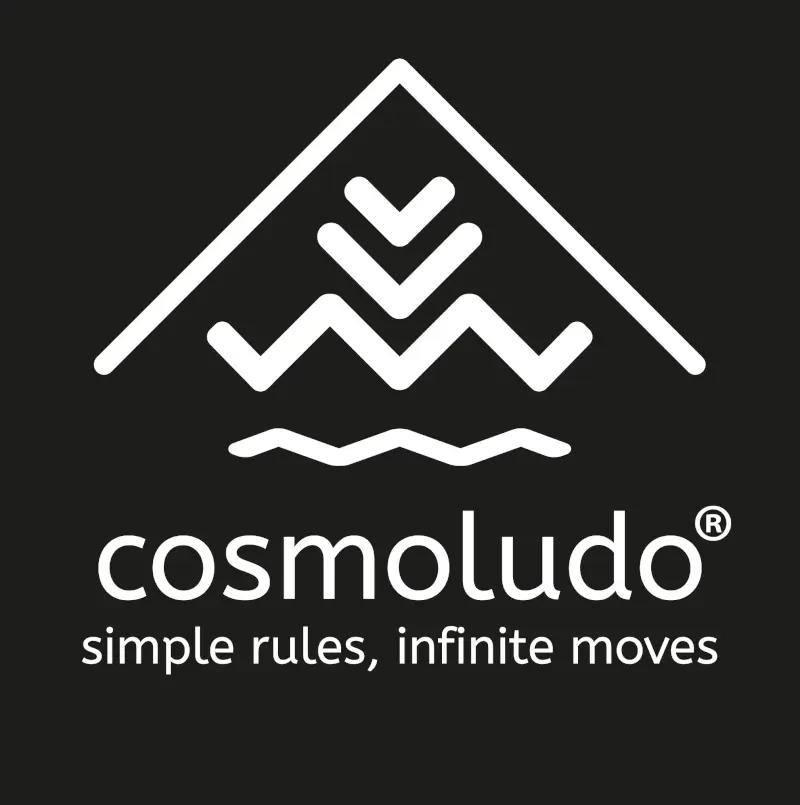 Logo Cosmoludo, board game publisher - Subverti maps