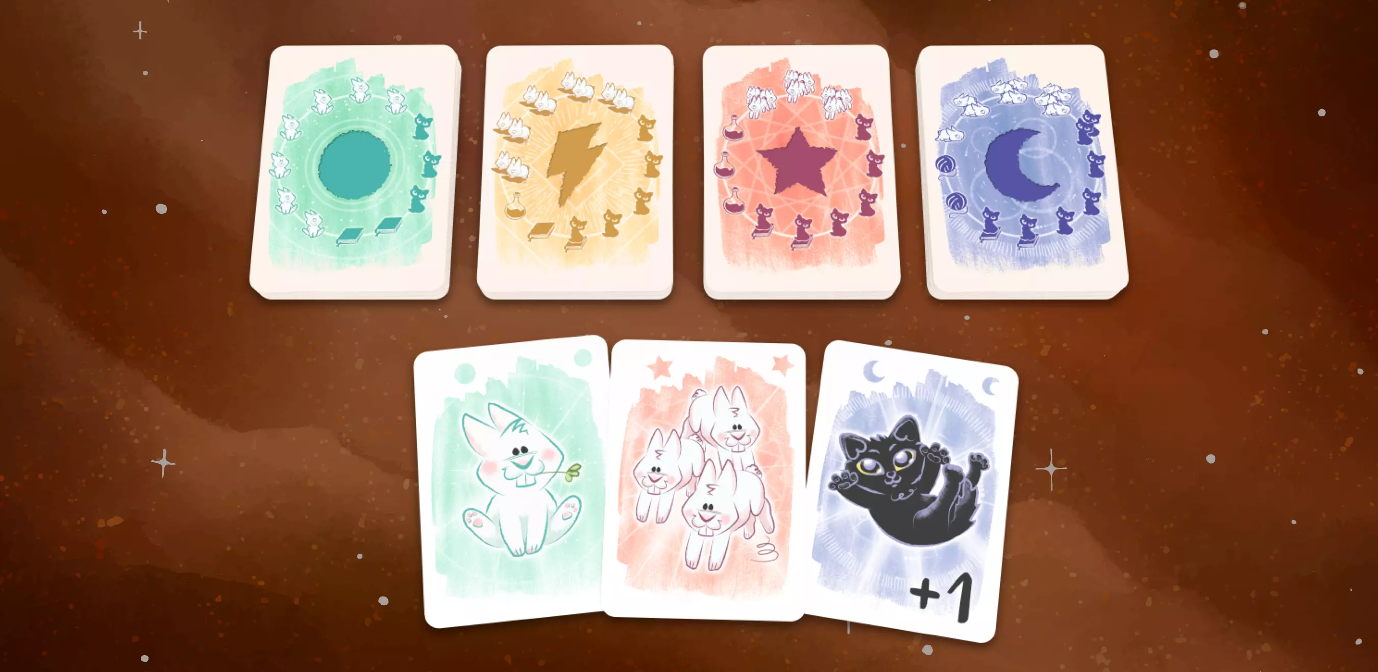 Four rabbits and one cat already summoned. Can you stop in time?