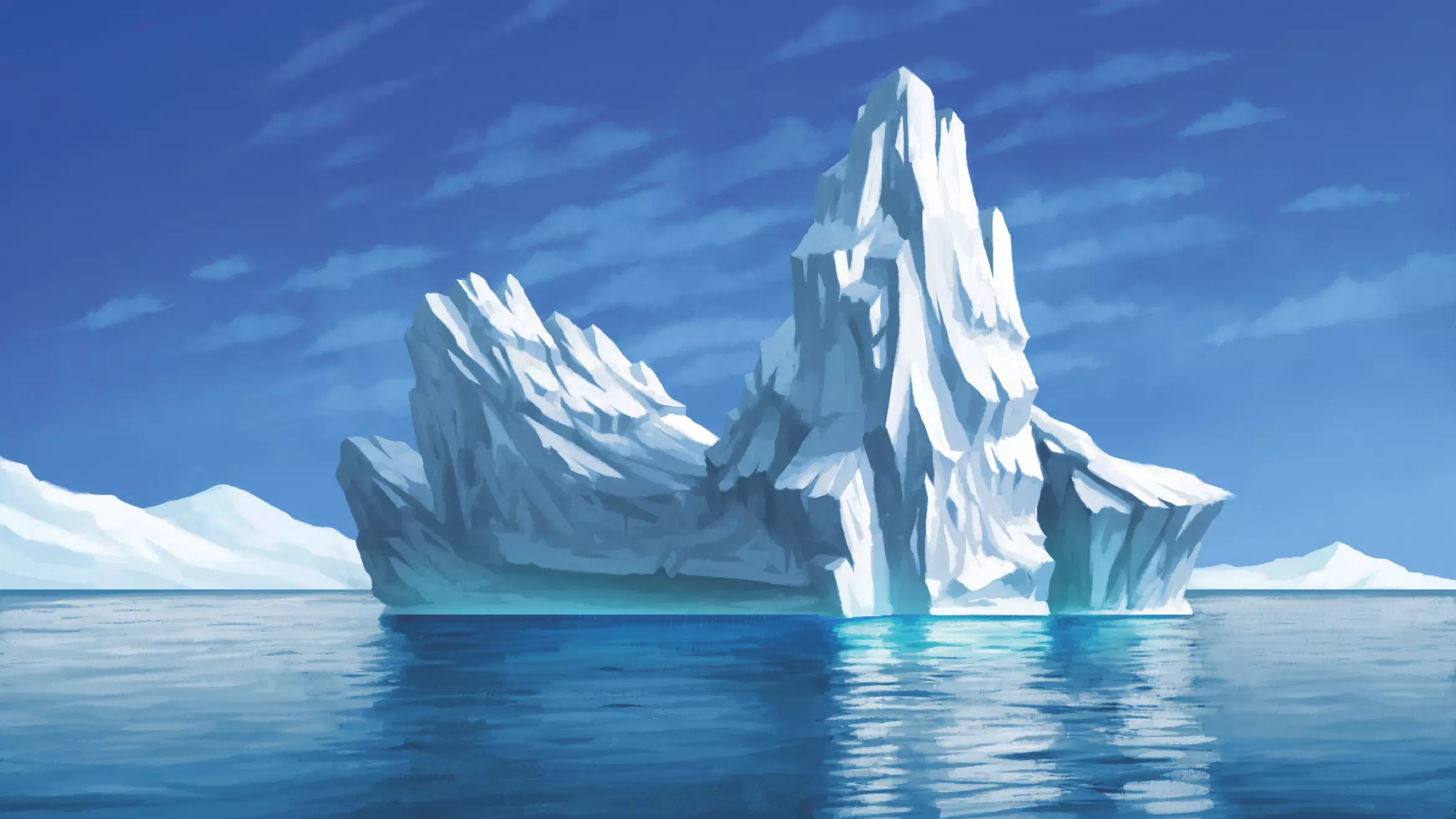 Iceberg illustration by the artist Baptiste Perez