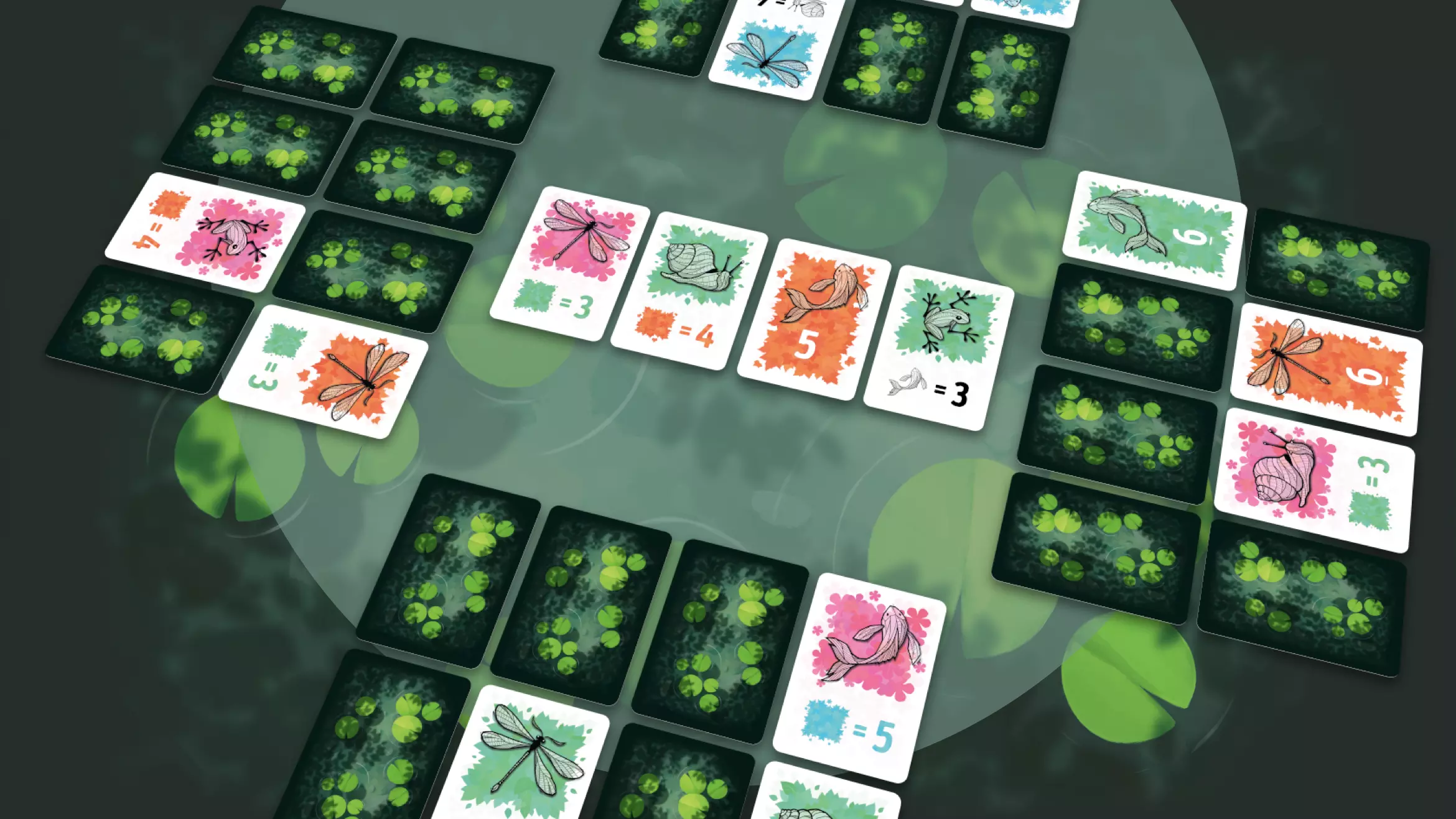 Symbiose game in progress with four people