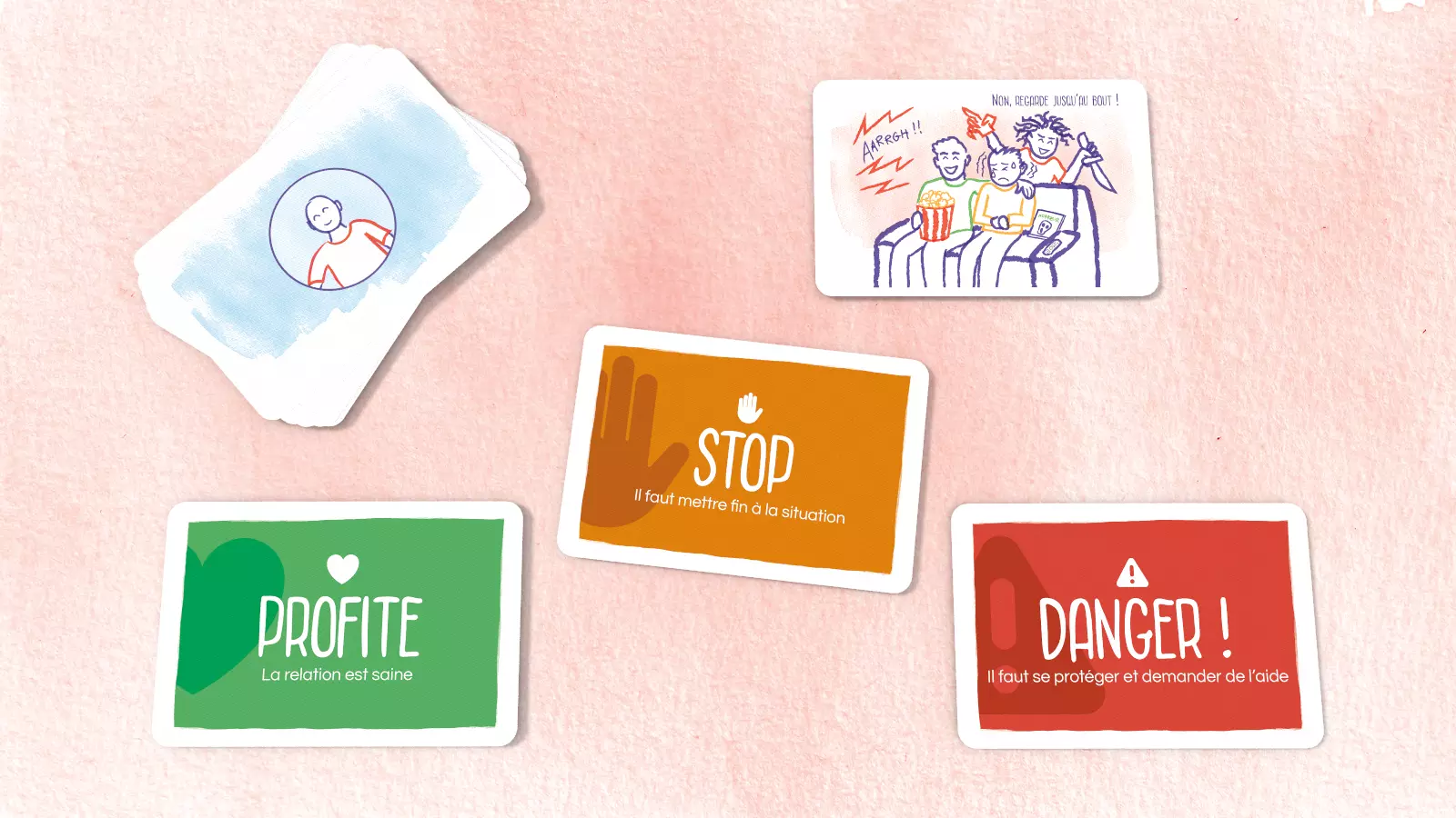 The game invites players to assess the level of violence in each situation.