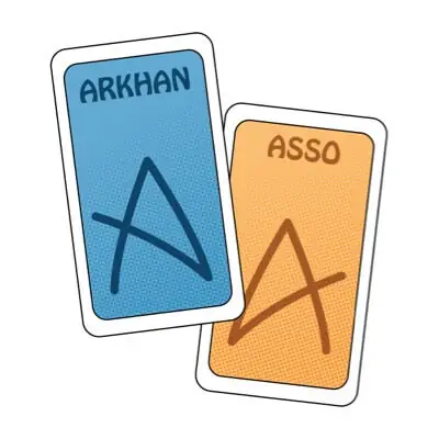 Logo ArkhanAsso, association de jeux de sociÃ©tÃ©, France