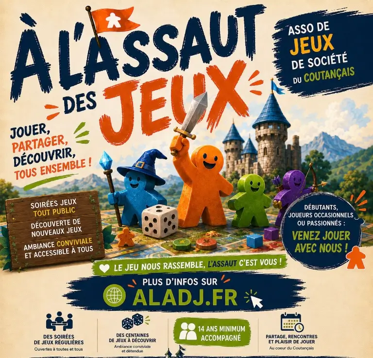 Photo organisation A L’Assaut Des Jeux, gaming association, France
