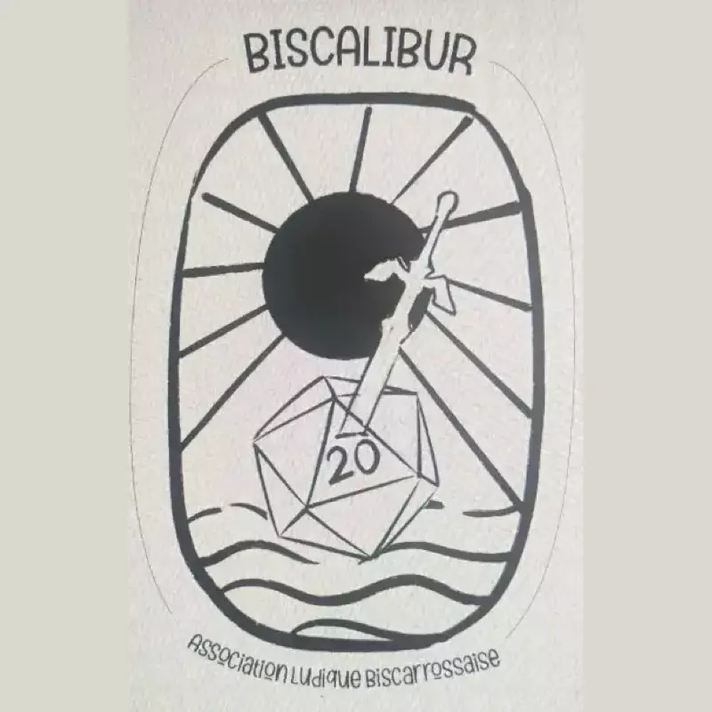 Logo Biscalibur - Association Ludique Biscarrossaise, club de jeux, France