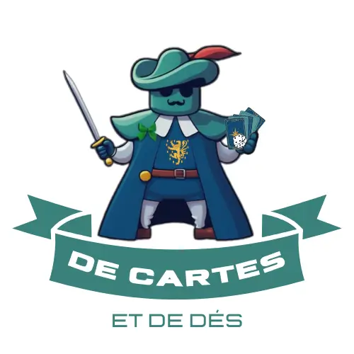 Logo De cartes et de dés, club de jeux, France