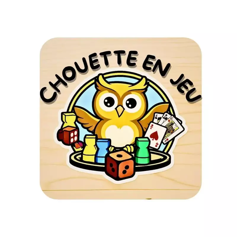 Logo Chouette en jeu, ludothèque, France