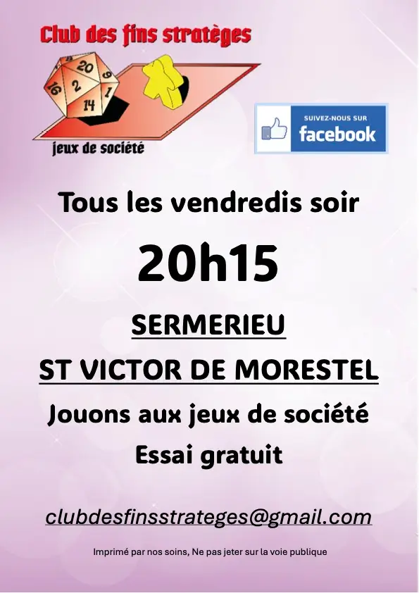 Photo organisation Club des Fins Stratèges, gaming club, France