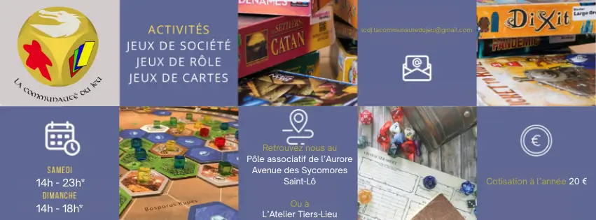 Photo organisation La Communauté du Jeu, club de jeux, France