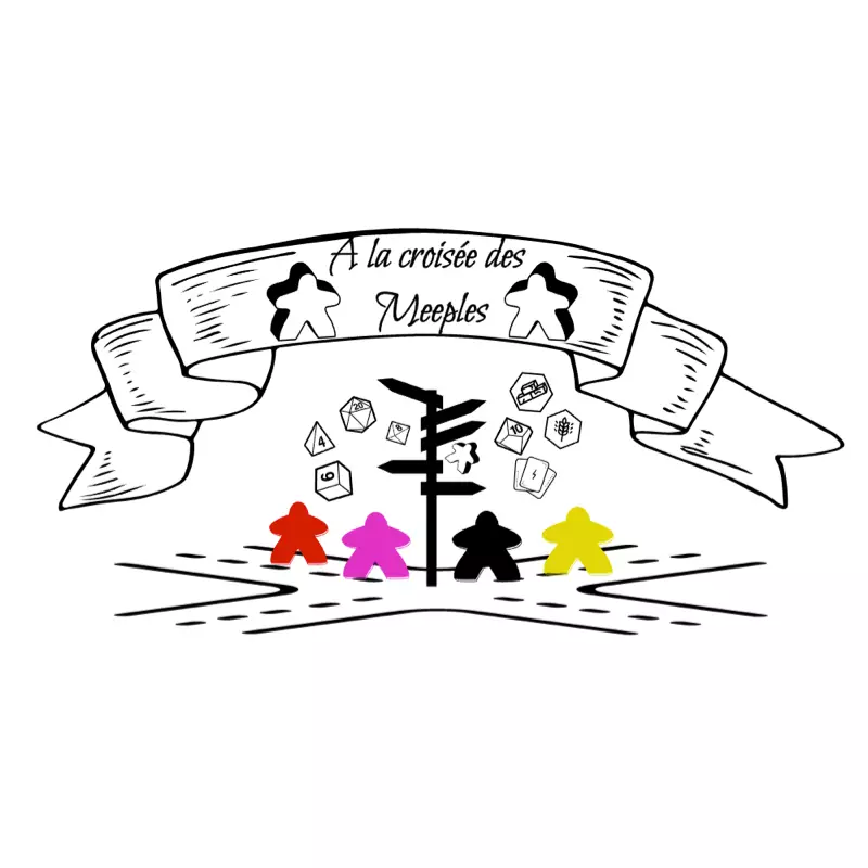 Logo A La CroisÃ©e des Meeples, association de jeux de sociÃ©tÃ©, France
