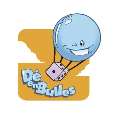 Logo Dé en bulles, ludothèque, France