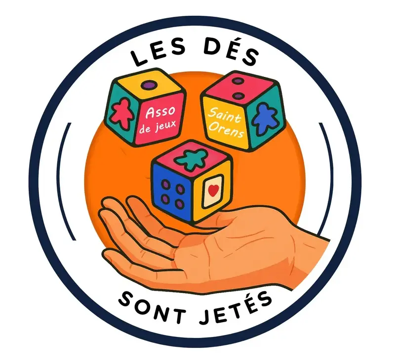 Logo Les dés sont jetés, club de jeux, France
