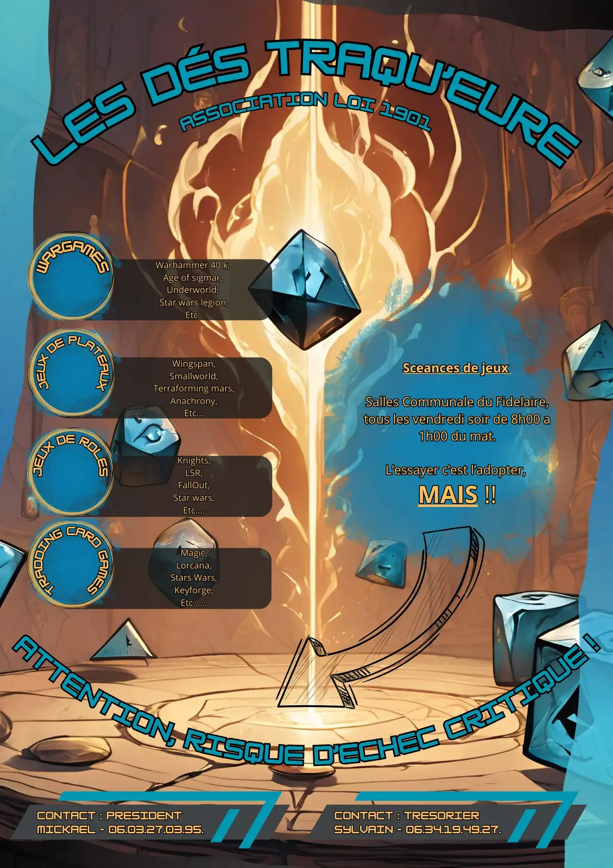 Photo organisation Les Dés Traqu'Eure, club de jeux, France