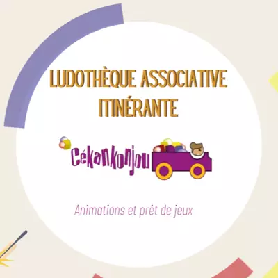 Logo Ludothèque Itinérante FRGV Cekankonjou, ludothèque, France
