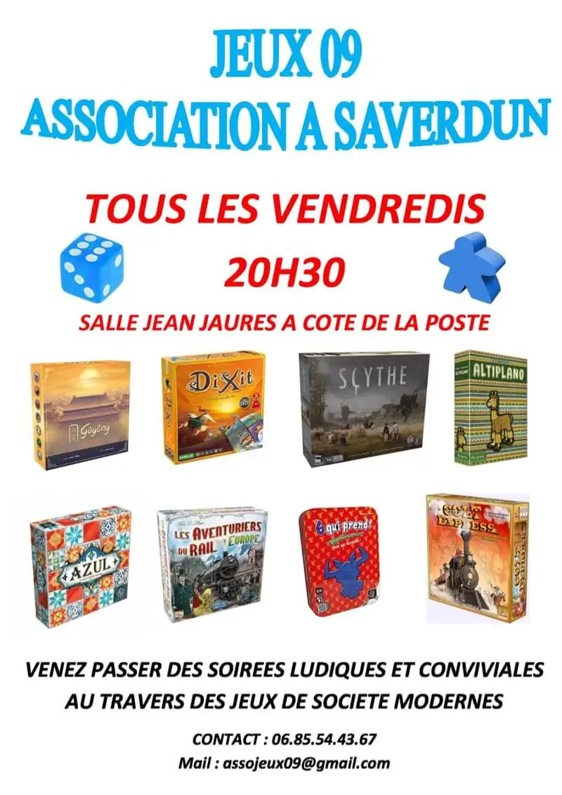 Photo organisation Jeux 09, club de jeux, France