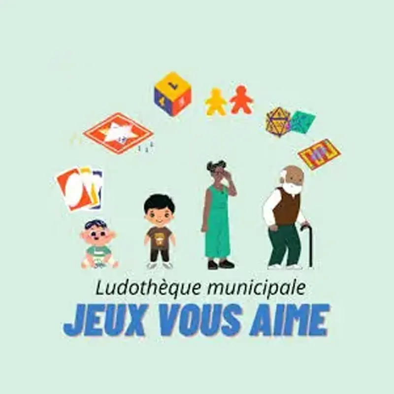 Logo Jeux vous aime, ludothèque, France