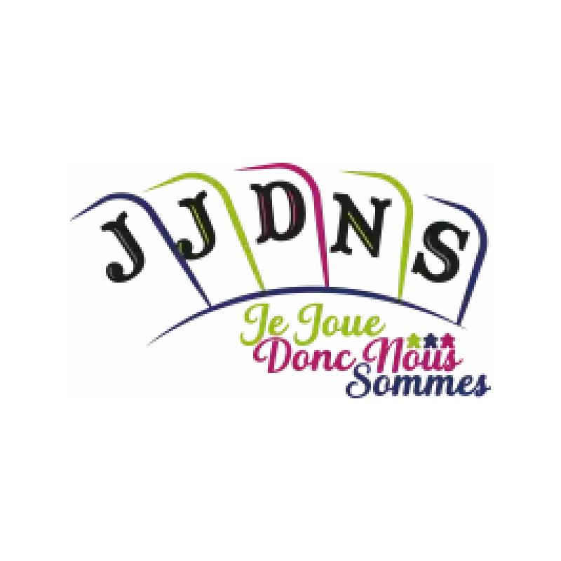 Logo Je Joue Donc Nous Sommes, club de jeux, France