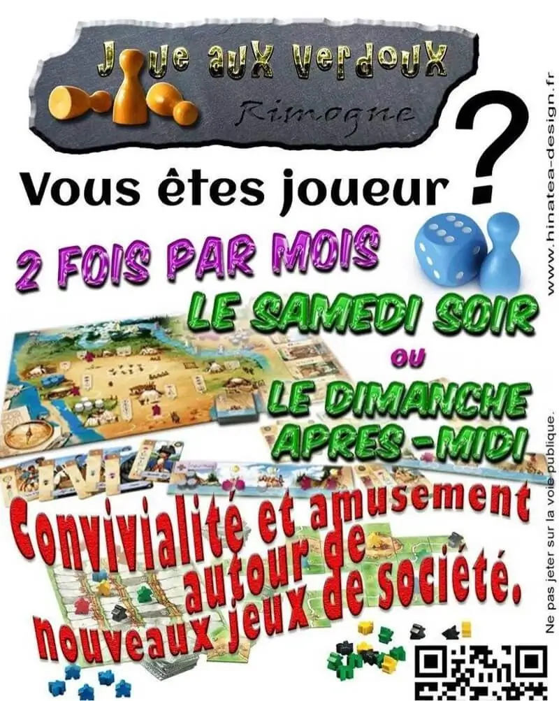 Photo organisation Joue aux Verdoux, club de jeux, France