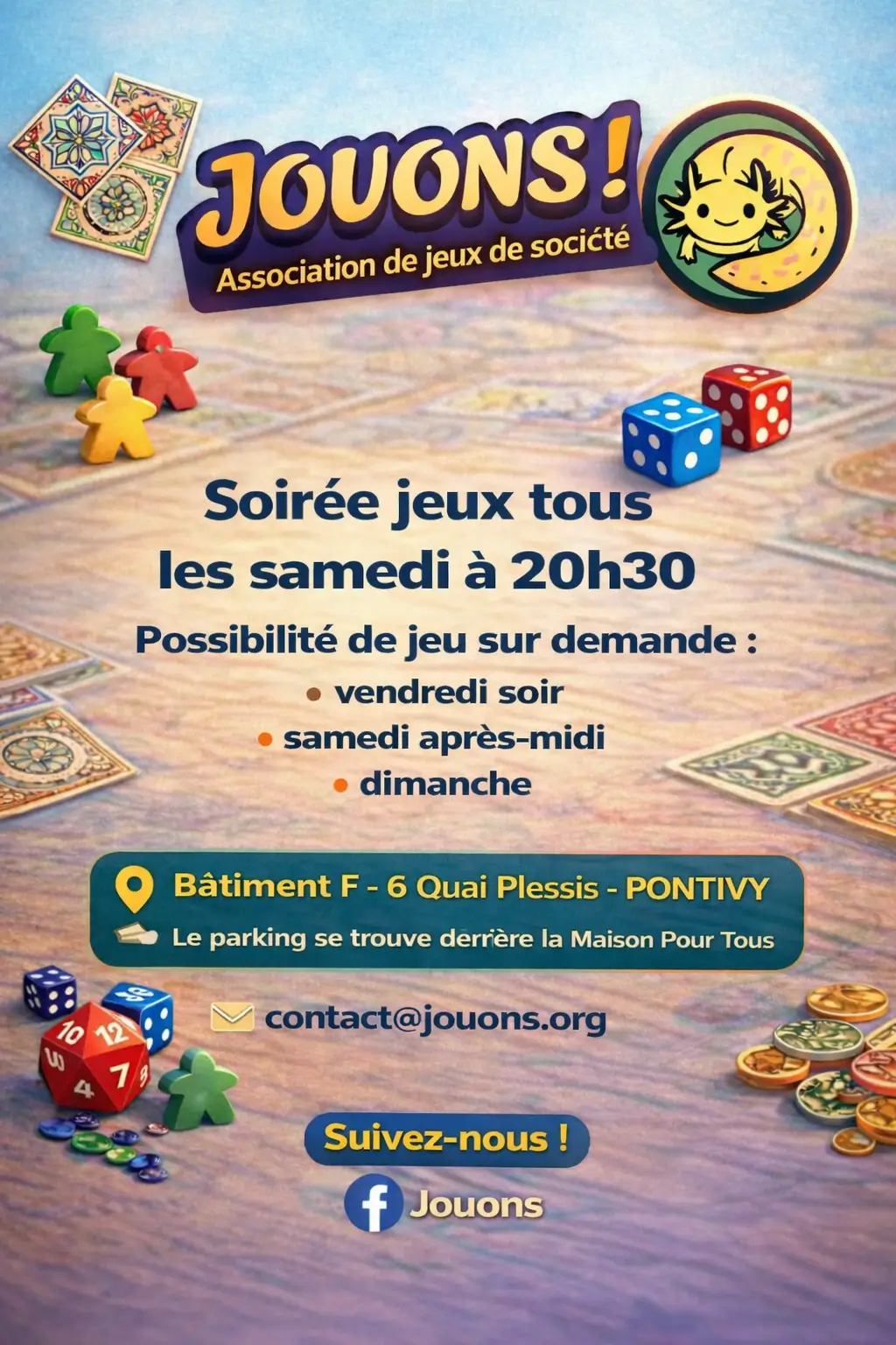 Photo organisation Jouons !, gaming association, France