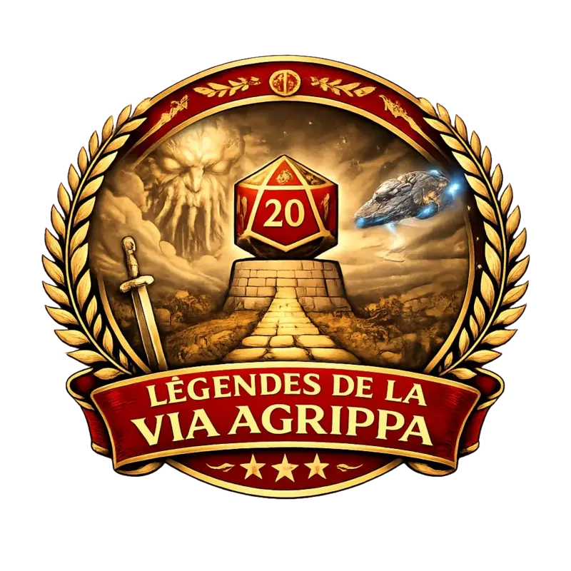 Logo Légendes de la Via Agrippa, gaming association, France