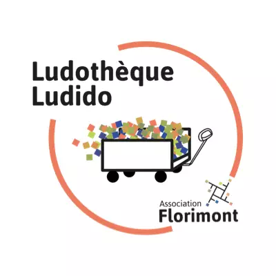 Logo Ludothèque LUDIDO assocation Florimont, ludothèque, France