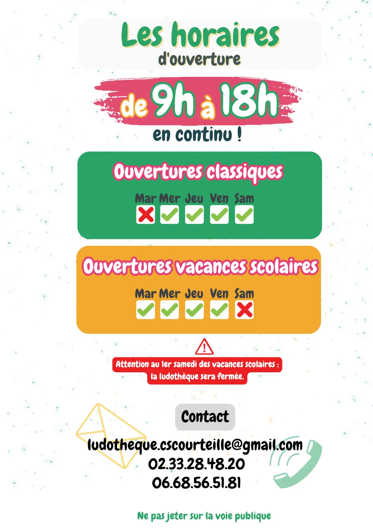 Photo organisation Ludothèque du Centre Social de Courteille, ludothèque, France