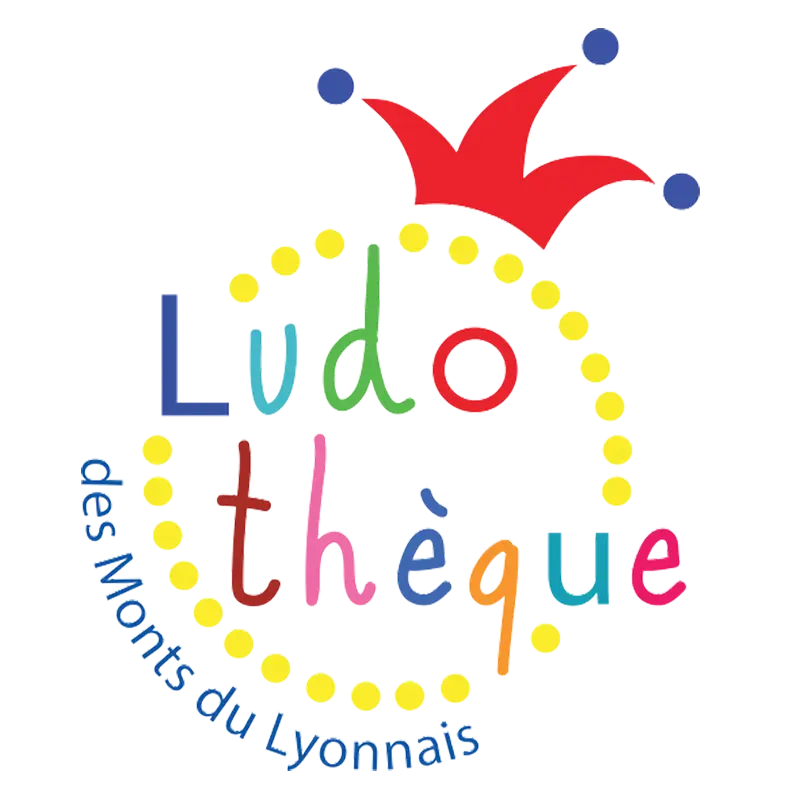 Logo Ludothèque des Monts du Lyonnais, games library, France