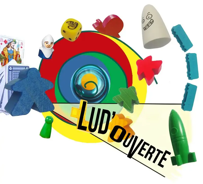 Logo Lud'Ouverte, ludothèque, France