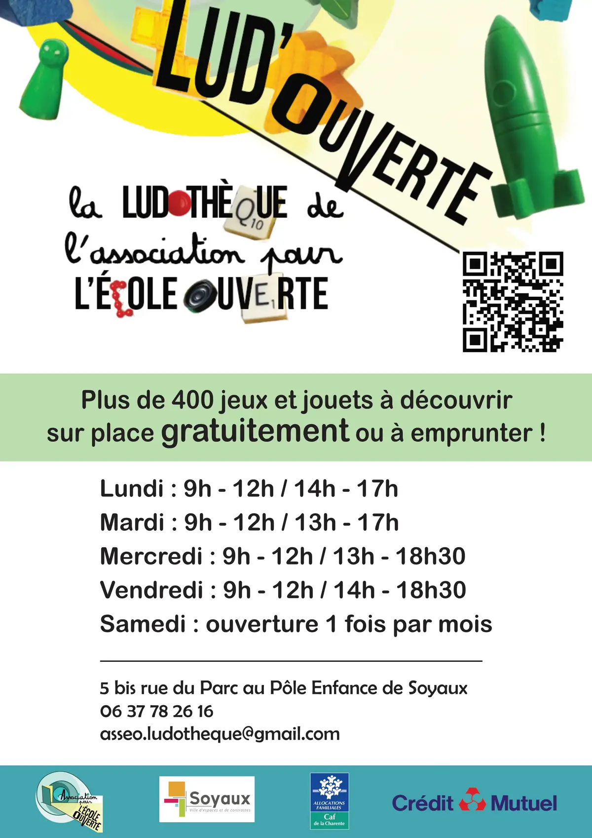 Photo organisation Lud'Ouverte, ludothèque, France