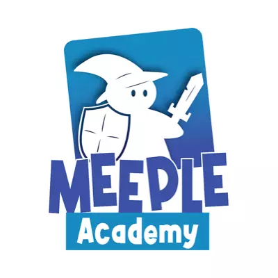 Logo Meeple Academy, club de jeux, France