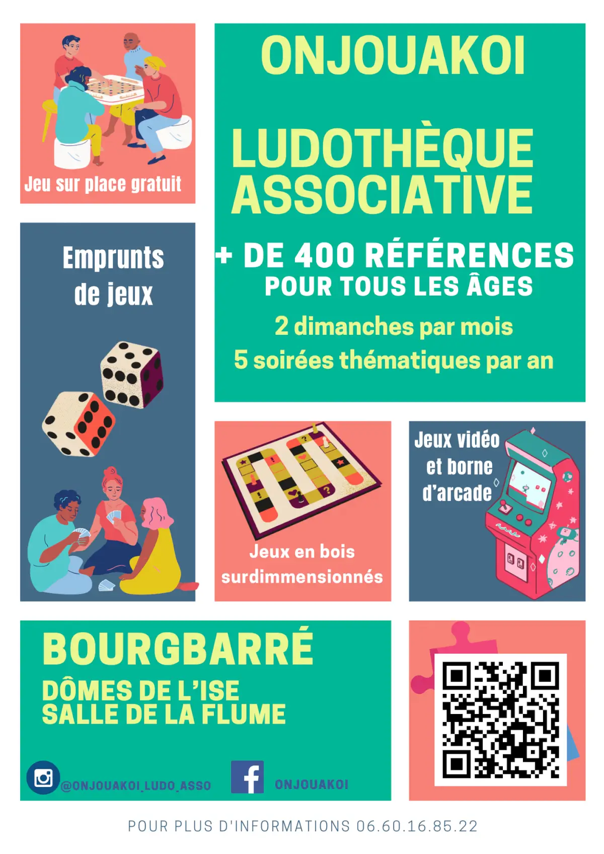 Photo organisation Onjouakoi, ludothèque, France