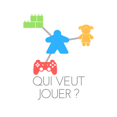 Logo Qui Veut Jouer ?, ludothèque, France