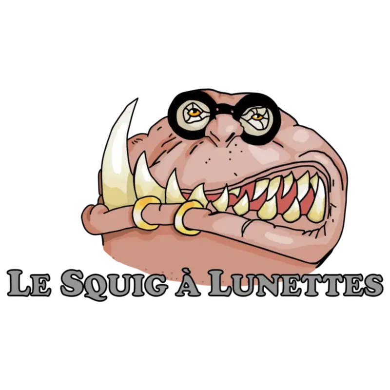 Logo Le Squig à Lunettes, club de jeux, France
