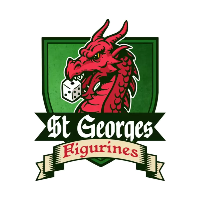 Logo St Georges Figurines, club de jeux, France