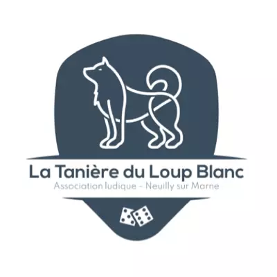 Logo La TaniÃ¨re du Loup Blanc, association de jeux de sociÃ©tÃ©, France