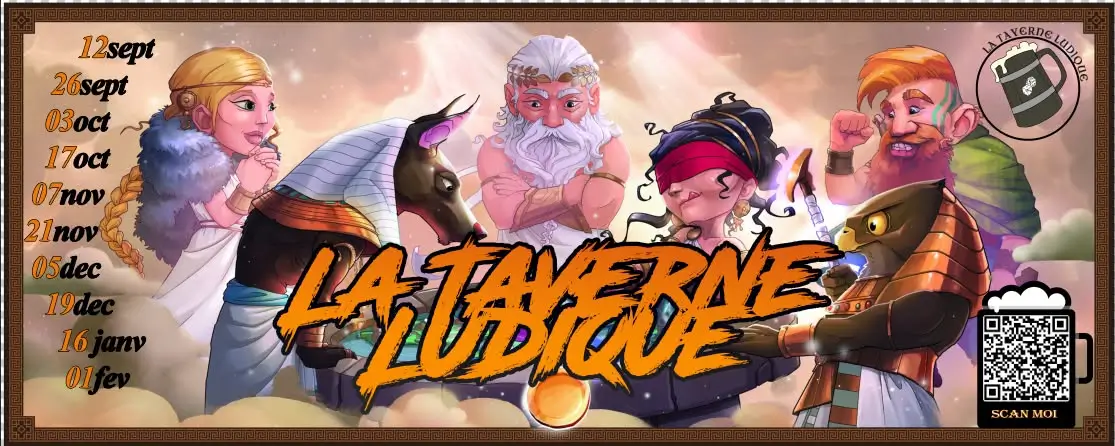 Photo organisation La Taverne Ludique, club de jeux, France