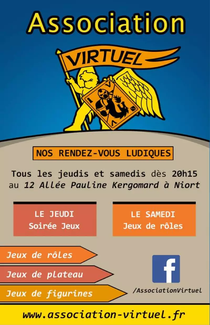 Photo organisation Virtuel, club de jeux, France
