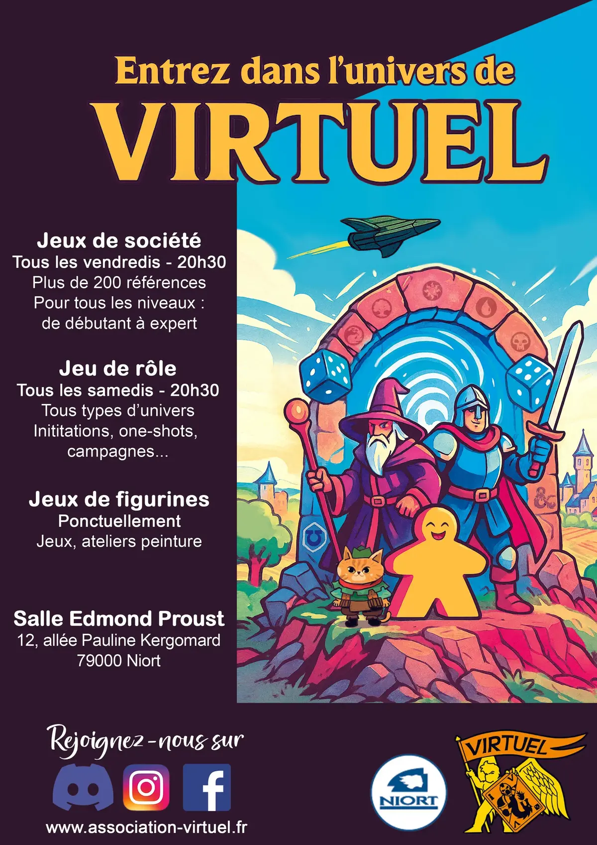 Photo organisation Virtuel, club de jeux, France