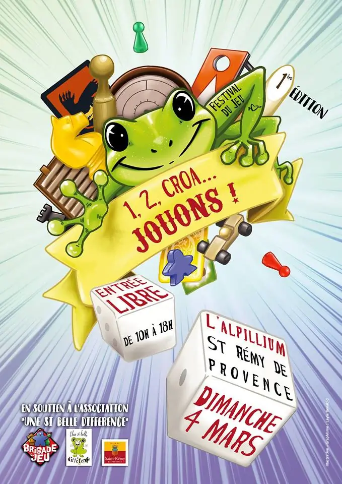 Affiche officielle 1,2, Croa Jouons ! 2019