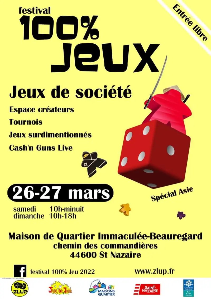 Affiche officielle 100% jeux 2022