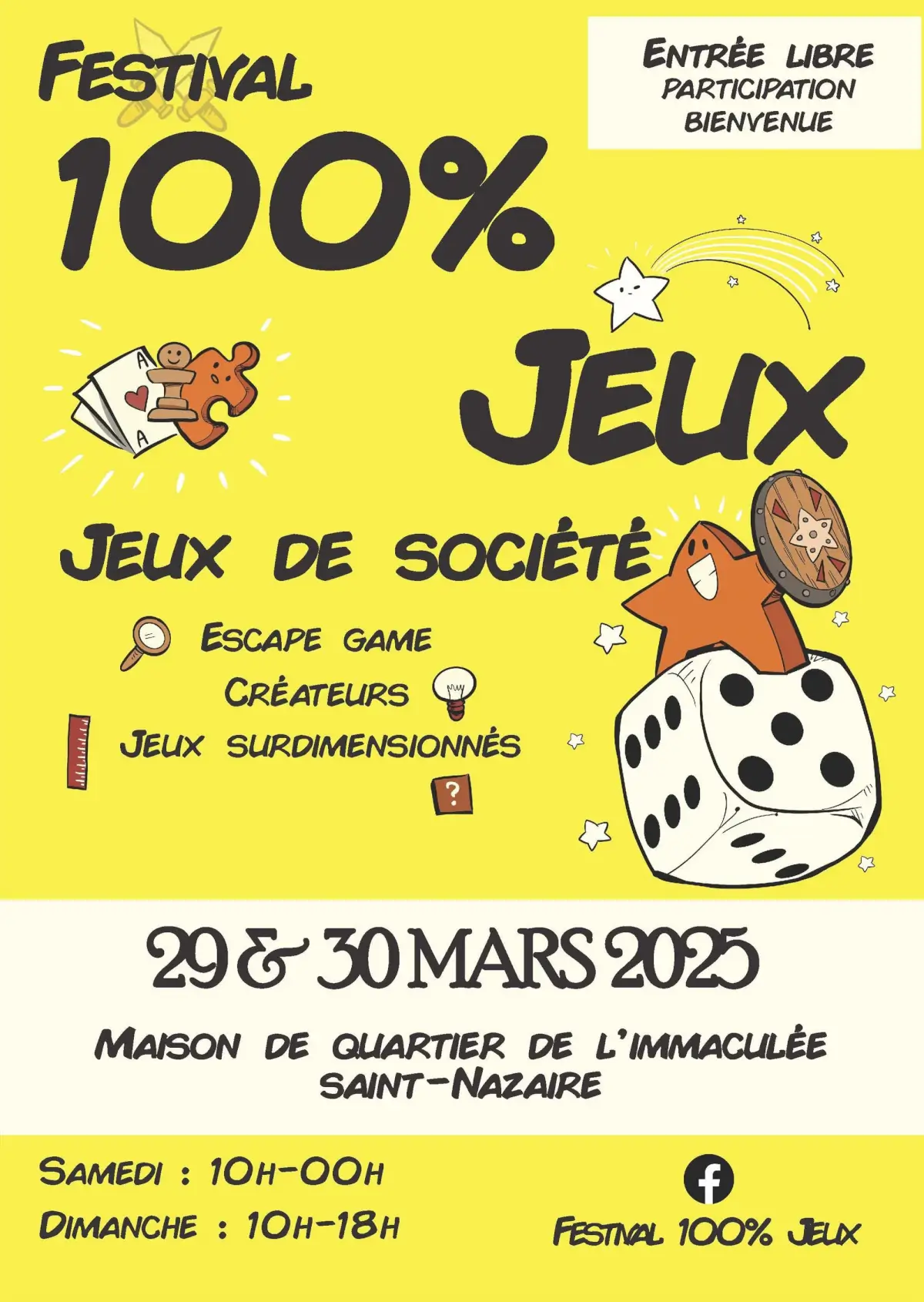 Affiche officielle 100% jeux 2025
