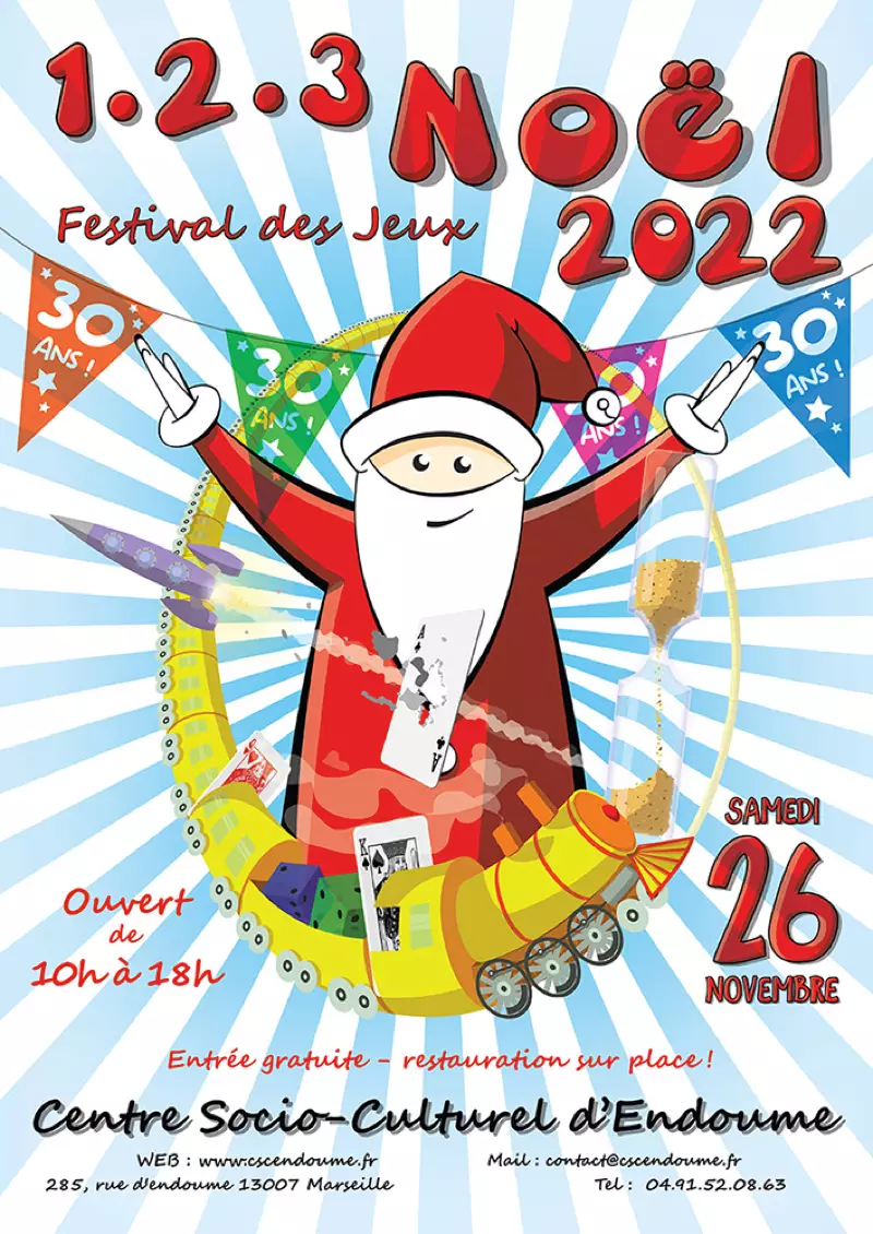 Affiche officielle 1,2,3 Noël 2022