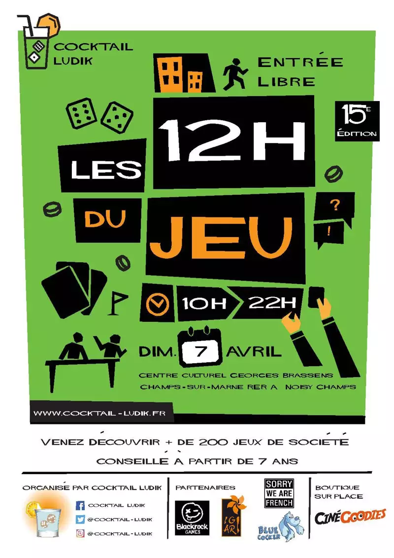Affiche officielle Les 10h du jeu 2019