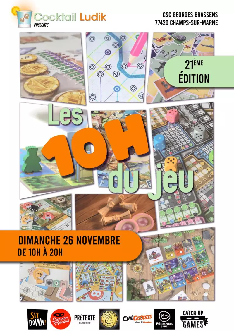Affiche officielle Les 10h du jeu 2023