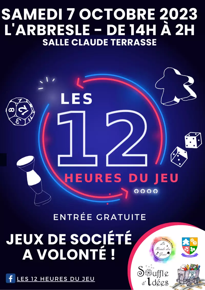 Official poster Les 12 heures du jeu 2023