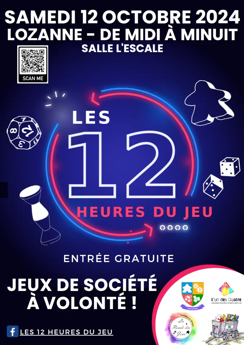 Affiche officielle Les 12 heures du Jeu 2024