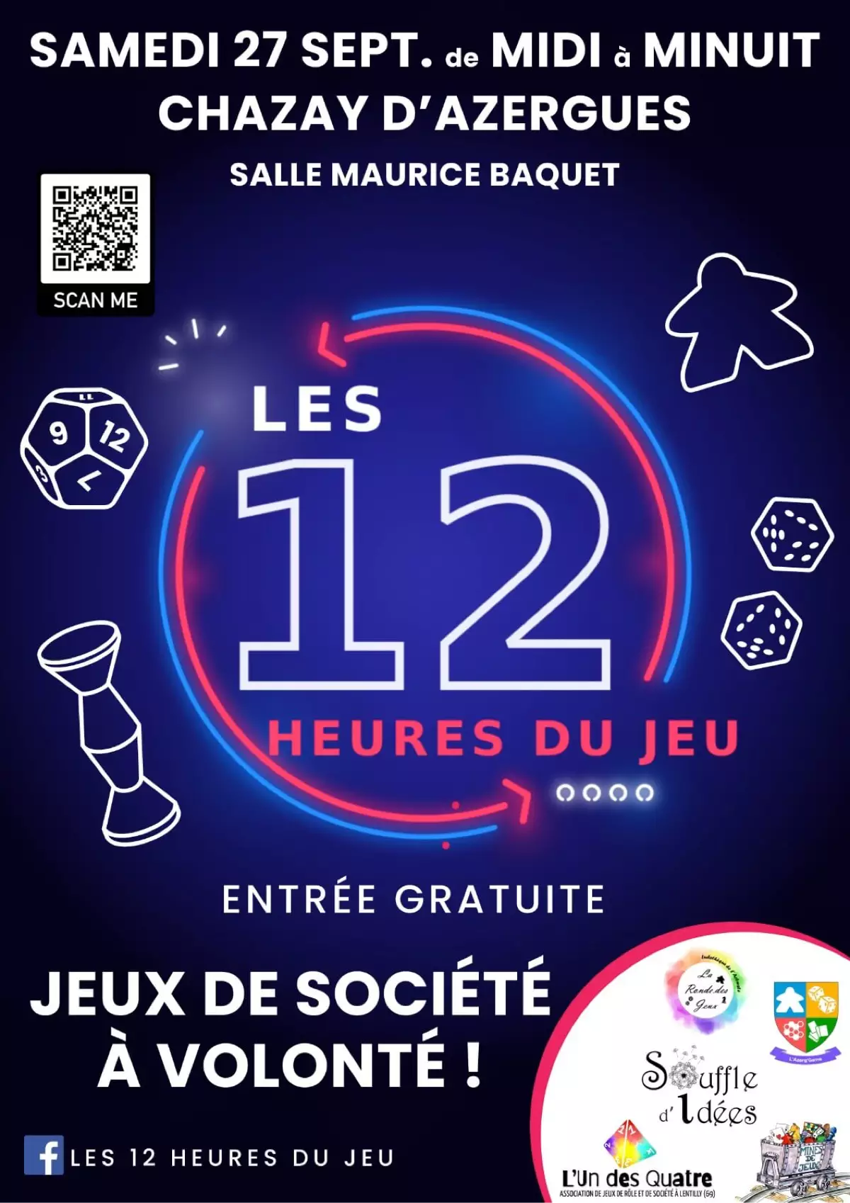 Affiche officielle Les 12 heures du Jeu 2025