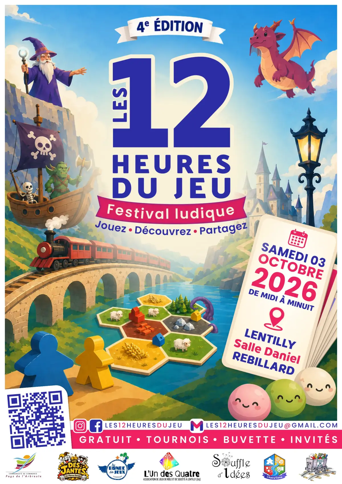 Affiche officielle Les 12 heures du Jeu 2026
