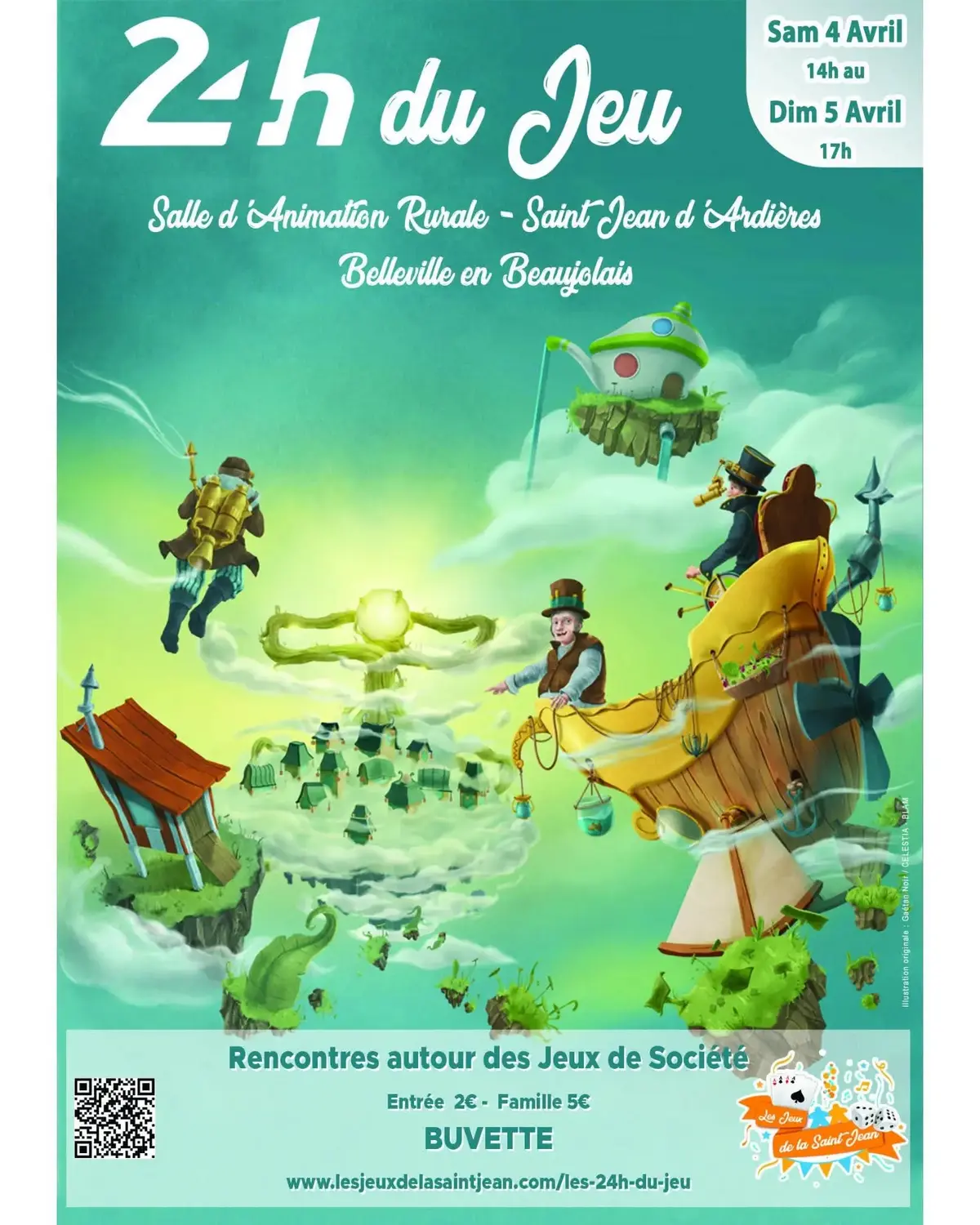 Affiche officielle 24h du jeu a Belleville 2026