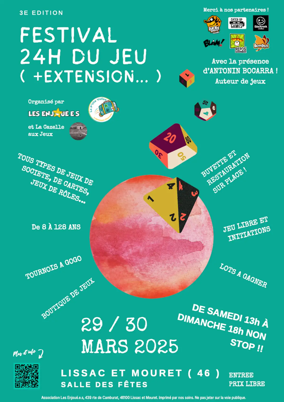 Affiche officielle 24h du jeu (+ extension) 2025