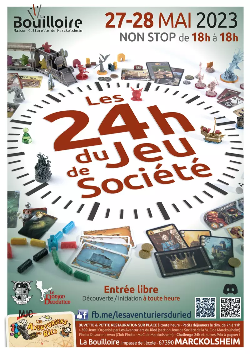 Official poster 24h du jeu de sociÃ©tÃ© 2023